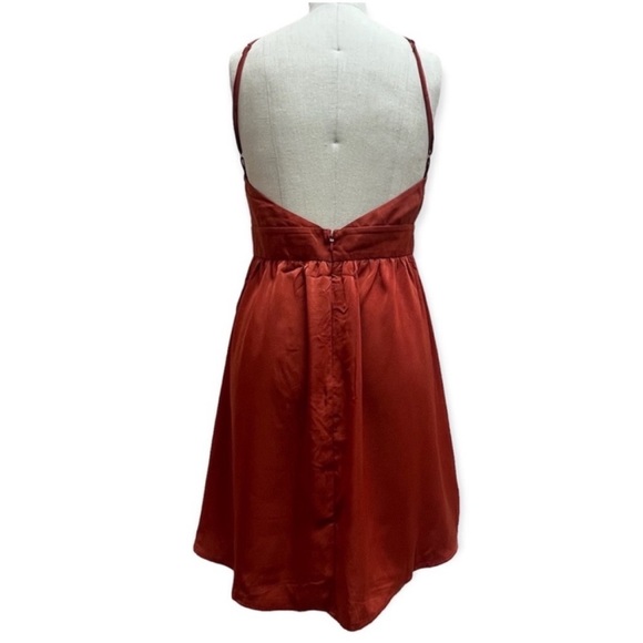 NWT Rokoko by Dazz Low Cut Burnt Orange Dress - Picture 3 of 7